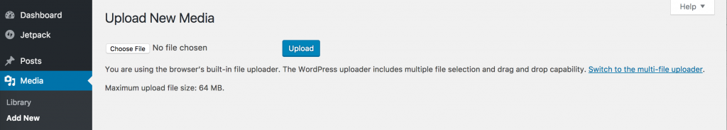 Wordpress Browser Uploader