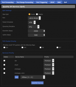 DD-WRT QoS