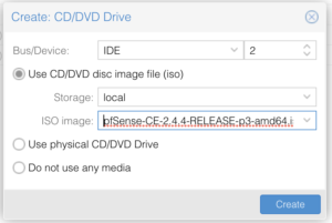 CD-Rom drive Proxmox